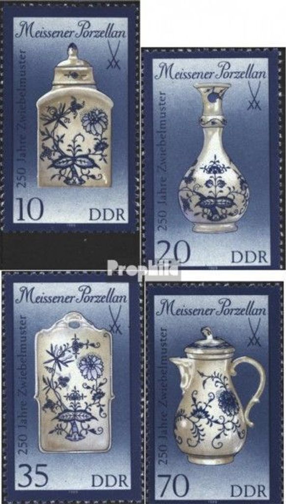 Briefmarken DDR 1989 Mi 3241I-3244I (kompl.Ausgabe) Produktbild 