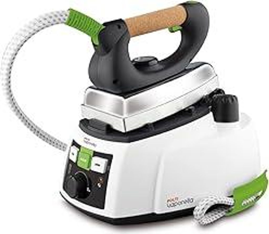 Polti Vaporella 535 Eco Pro, Dampfbügeleisen mit 4 Bar Hochdruckkessel, Leistung 1750 W, Sicherheitsabdeckung, Eco-Funktion, Weiß und Grün