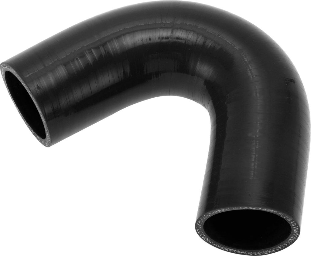 1 Stück 48mm/1,89" ID 102mm/4,02" Länge 135 Grad Schwarzer Autosilikonschlauch Kühlmittelschlauch Universal