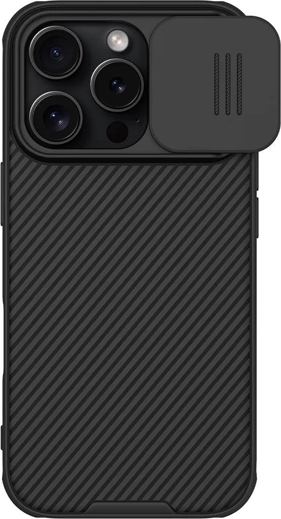 Custodia Nillkin CamShield Pro iPhone 16 Pro Nero - Protezione Fotocamera - 16