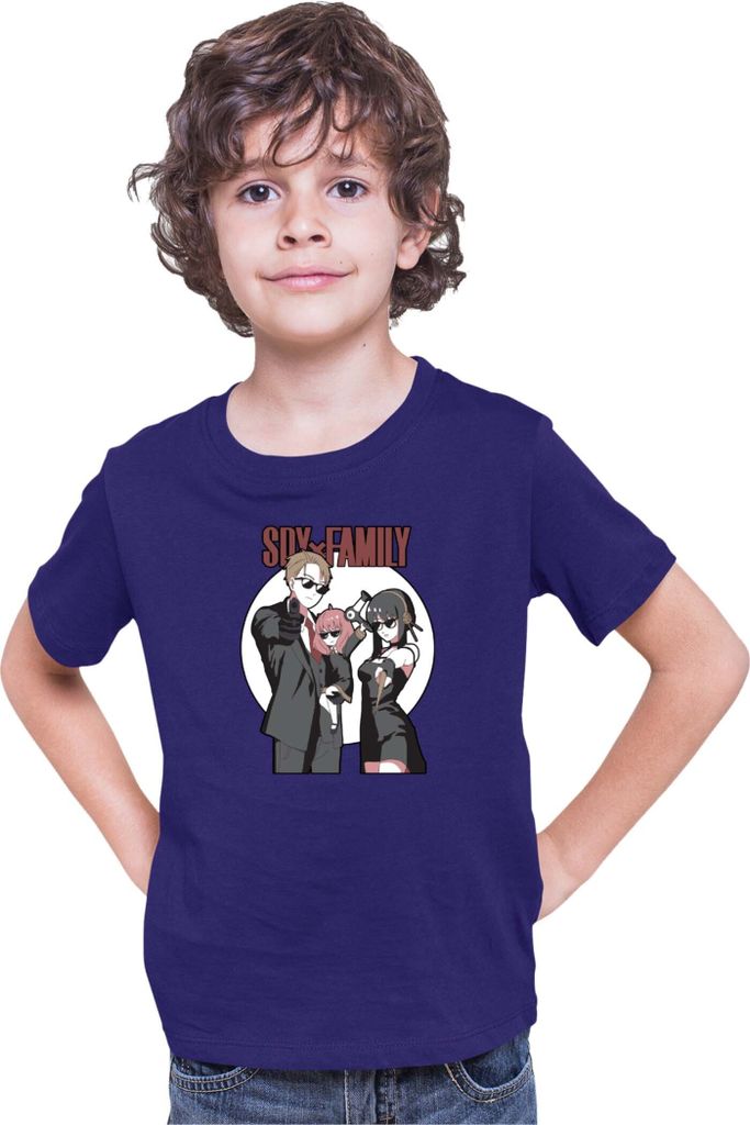 Kinder T-Shirt Japan Anime Manga Family X Spy, 12-13 Jahr - 152 / Dunkelblau