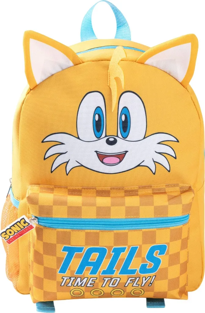 Sac à dos Sonic Tails Jaune Enfant : Confortable et Robuste pour le Dos
