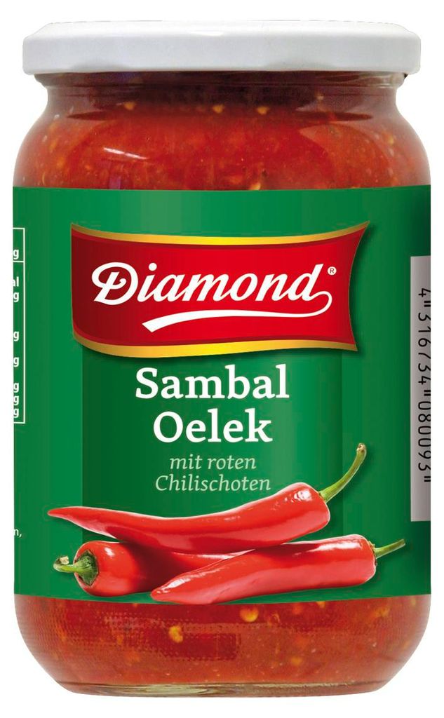 Diamond Sambal Oelek čerstvě mleté chilli papričky velmi Obrázek produktu 