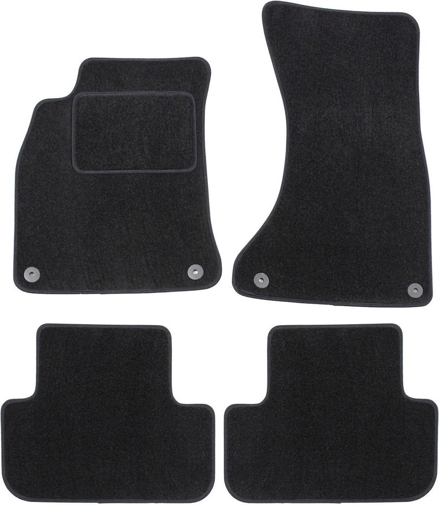 Tapis De Sol Noir Velours Pour Audi A5 2008-2016 4pcs, Image du produit 