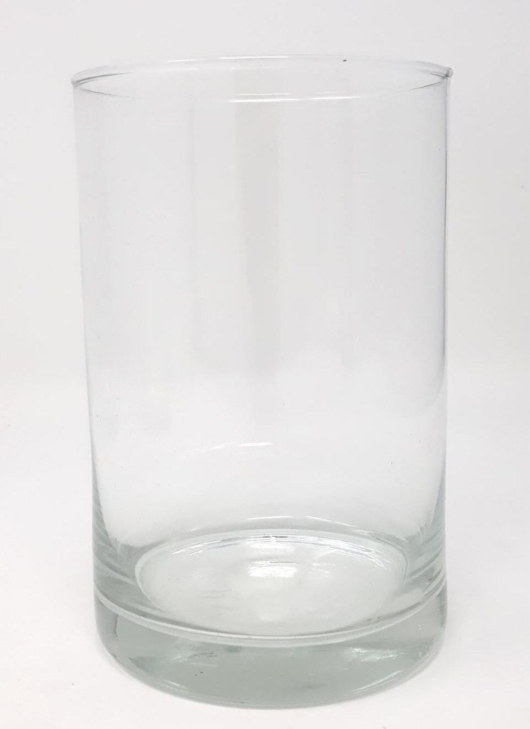 Glasvase, Dekoglas CYLI H. 15cm D. 10cm zylindrisch Glas rund CREAFLOR HOME