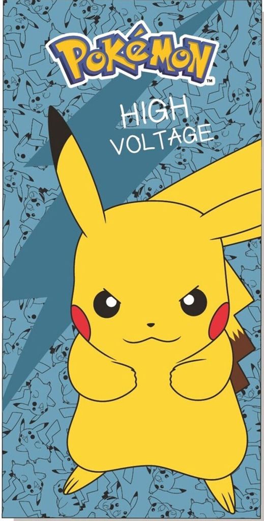 Asciugamano in microfibra Pokemon High Voltage 70x140 cm Immagine del prodotto 
