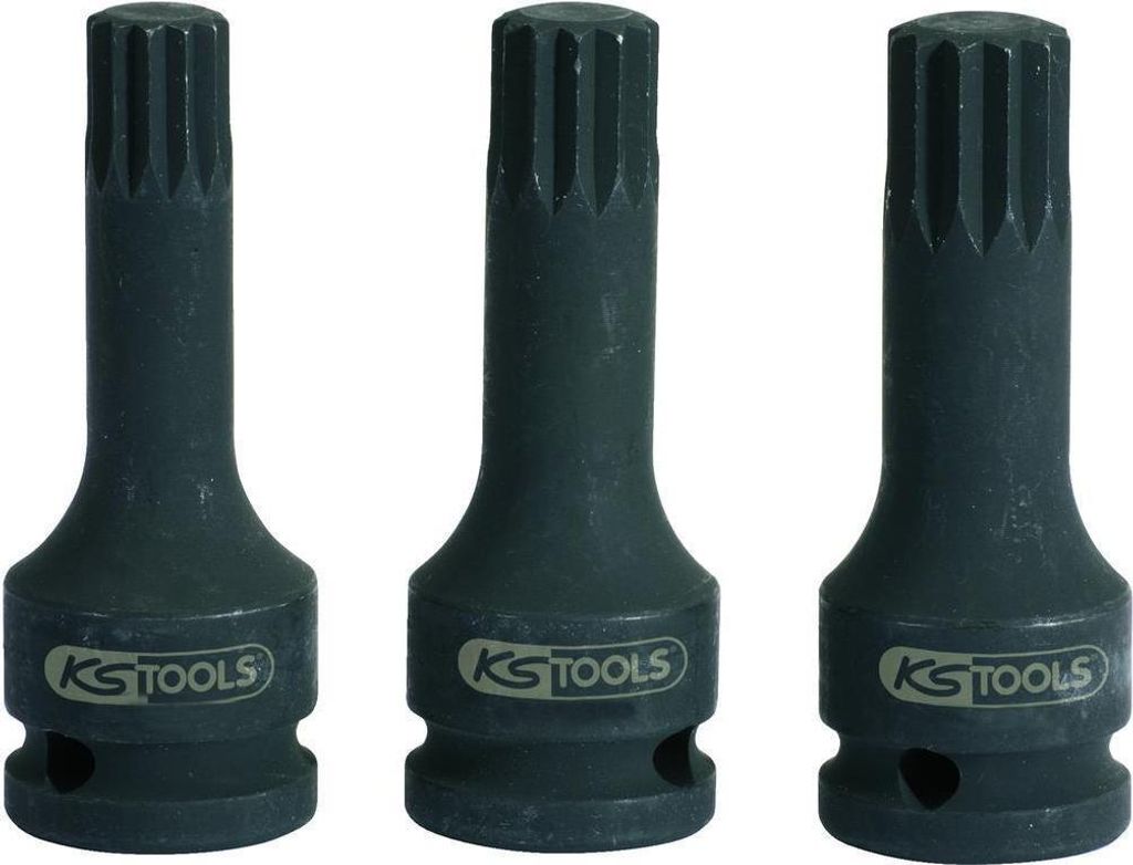 KS-Tools 515.1174-E 1/2" Kraft-Bit-Stecknuss XZN,l ang,M16, auf Hänger
