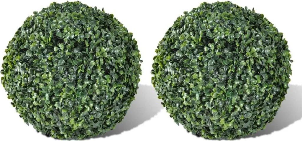 Decorare con le Palline di Bosso Artificiale 27cm - Set 2 pz