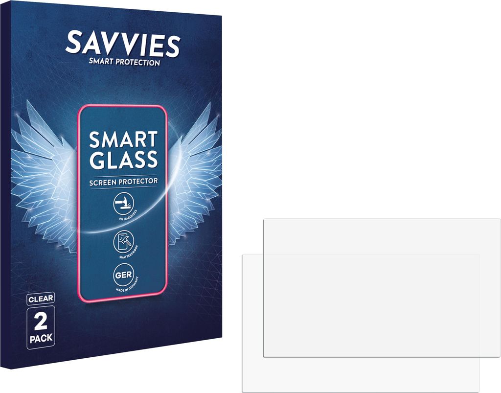 2x Savvies Schutzglas Folie für BUCHER automation JetView Produktbild 