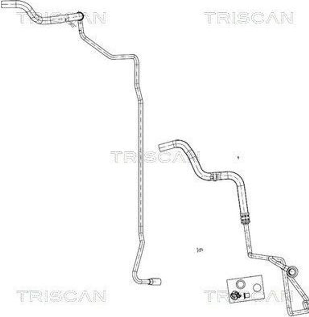 TRISCAN 8516 29011 Servoleitung für VW Golf IV Schrägheck (1J1) von Lenkgetriebe nach Ausgleichsbehälter