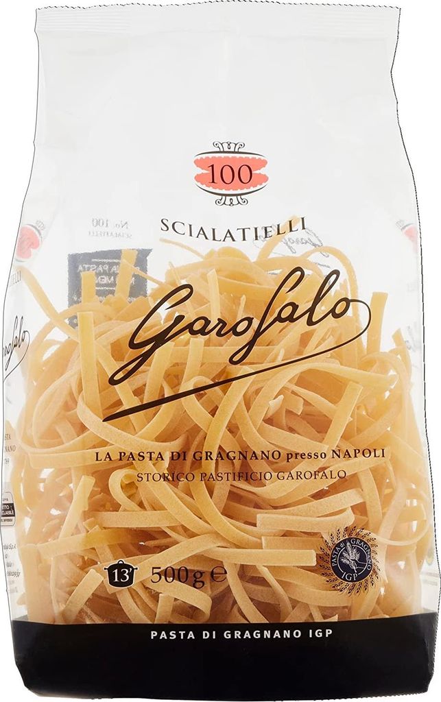 10x Scialatelli N. 100 Neapolitanische Hartweizengrieß Packung mit 500g Pasta IGP + Italian Gourmet polpa 400g