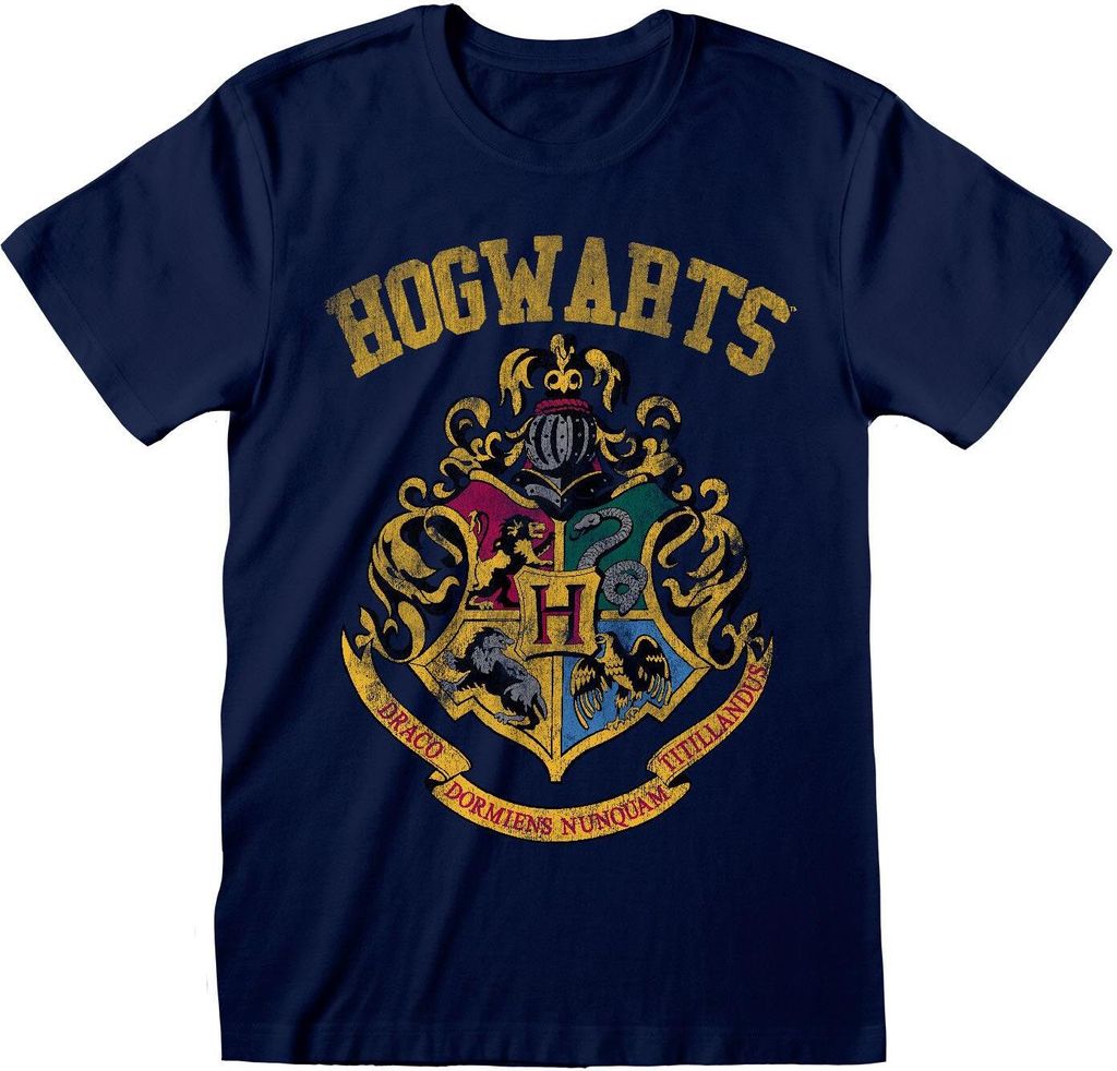 Harry Potter - Hogwarts Faded Crest - T-Shirt M