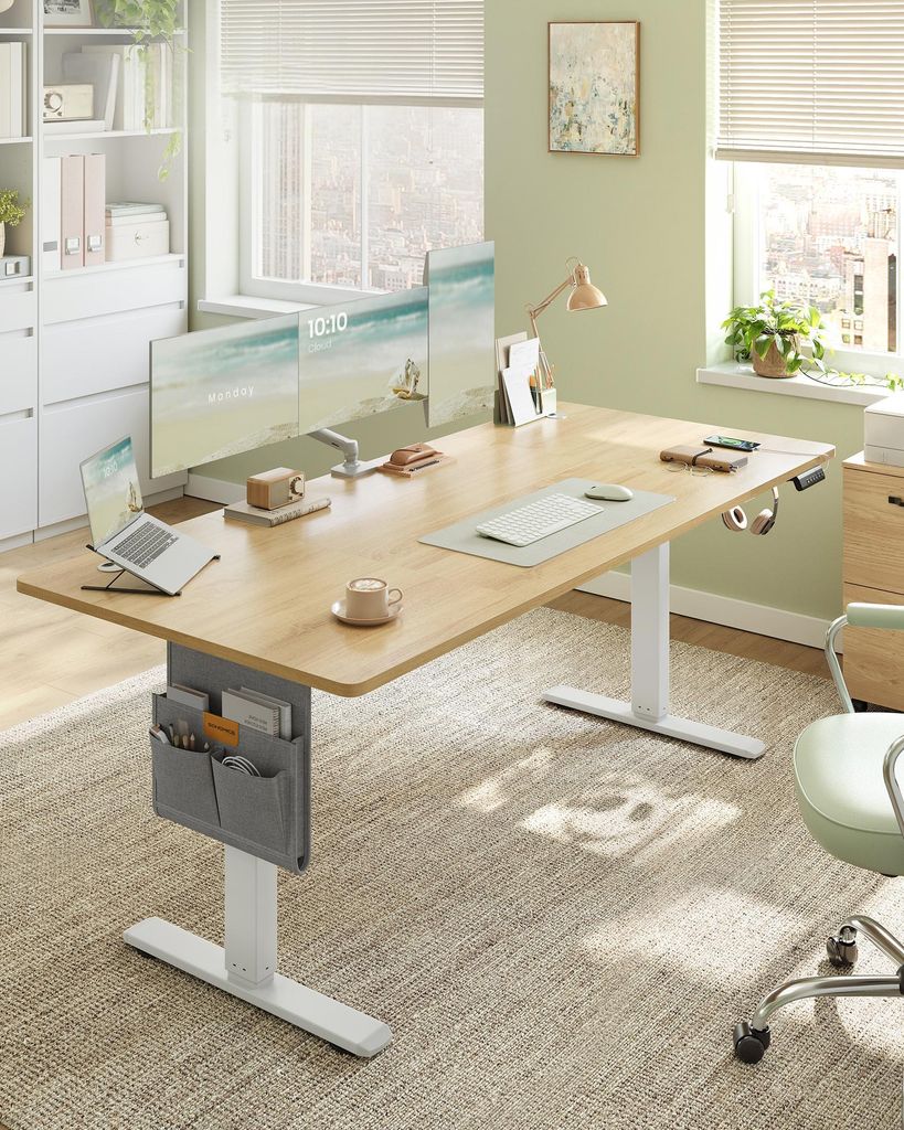 SONGMICS Höhenverstellbarer Schreibtisch, 180 cm, Produktbild 
