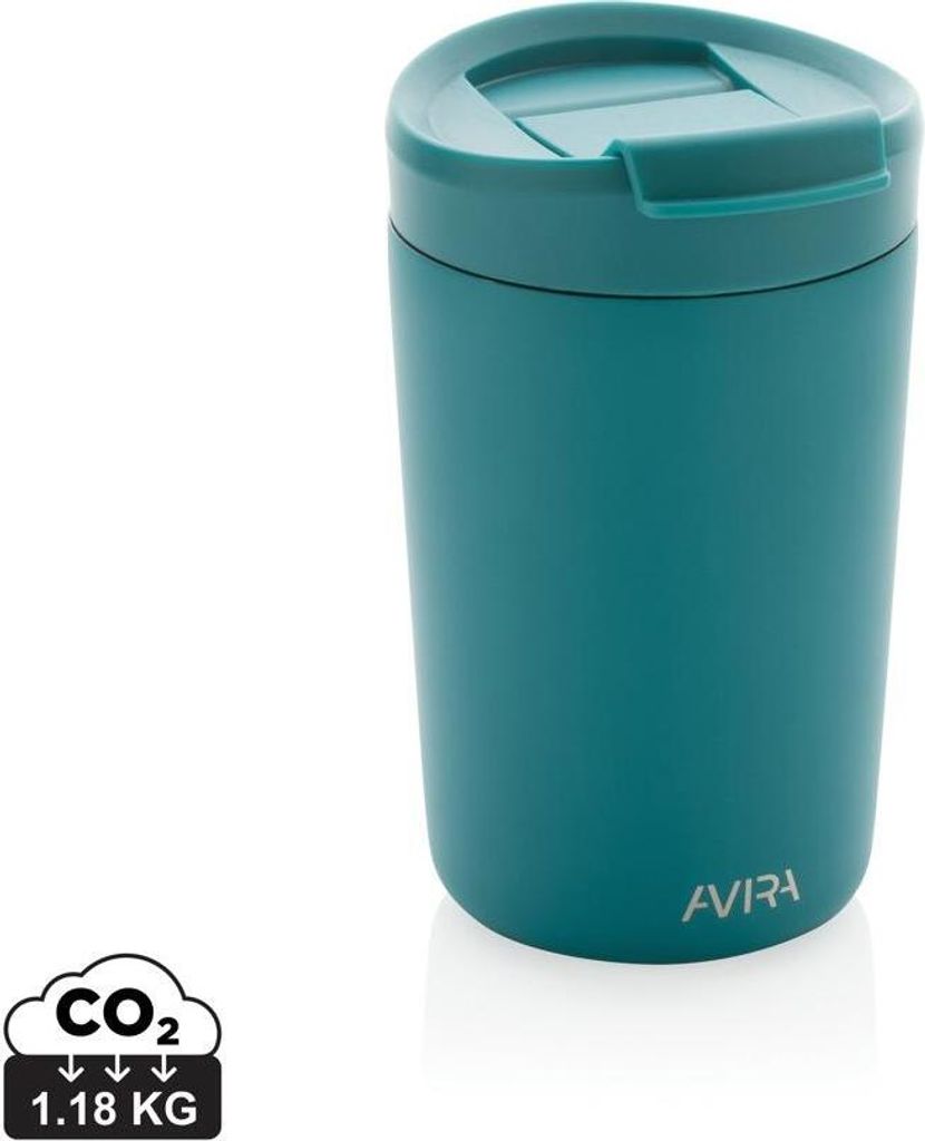 Avira - Trinkbecher "Alya", Recycelter Edelstahl, 300ml XD666 (Einheitsgröße) (Türkis)