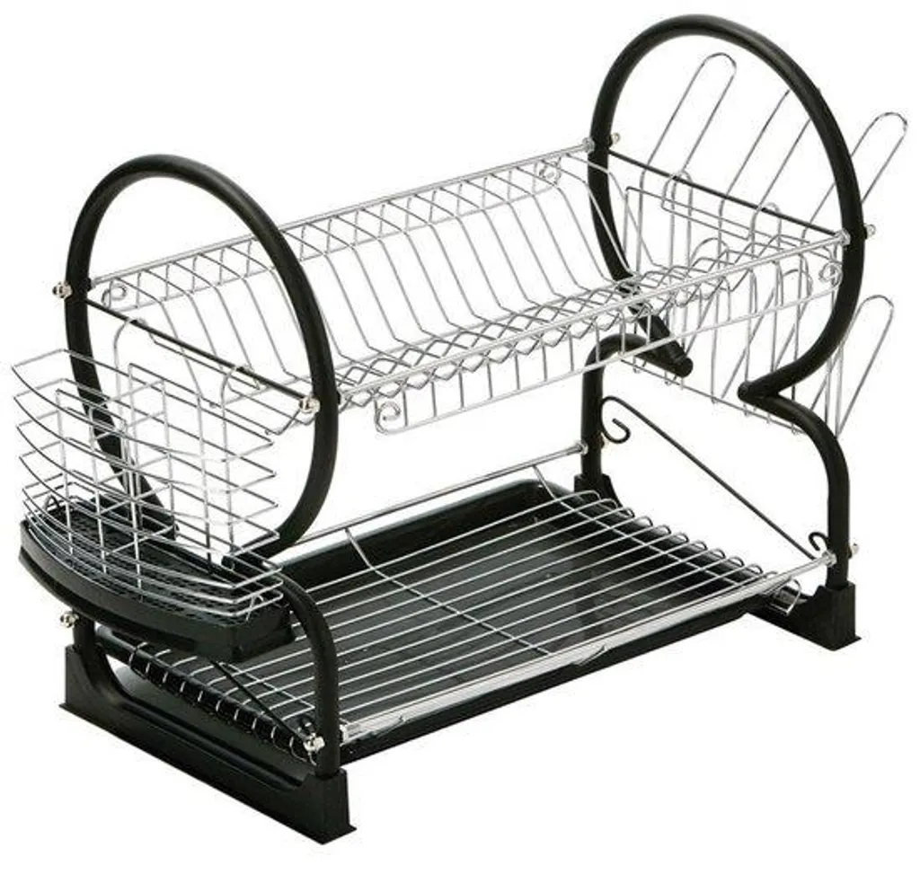 Égouttoir en chrome pratique 1 pièce pour cuisine moderne et organisée