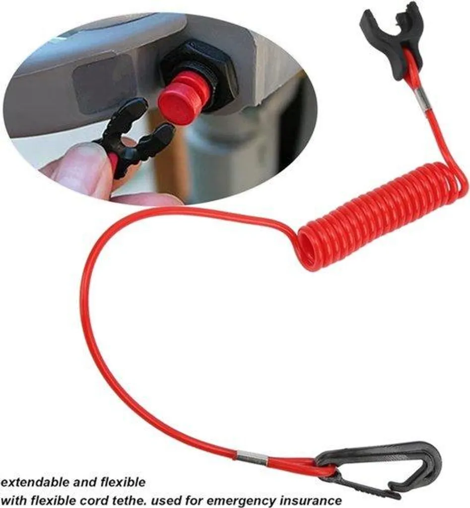 Interrupteur d'arrêt d'urgence 176288 pour moteur hors-bord Evinrude