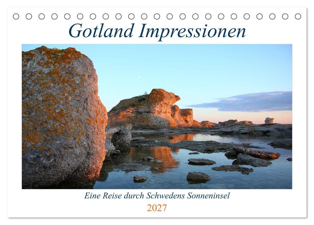 Gotland Impressionen (Tischkalender 2027 DIN A5 quer), CALVENDO Monatskalender
