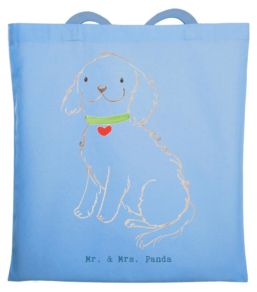 Mr. & Mrs. Panda Tote Bag Bolonka Zwetna Lebensretter - Sky Blue - Geschenk, Beutel, Tasche, Tsvetnaya, canvas, Shopping, Laptoptasche