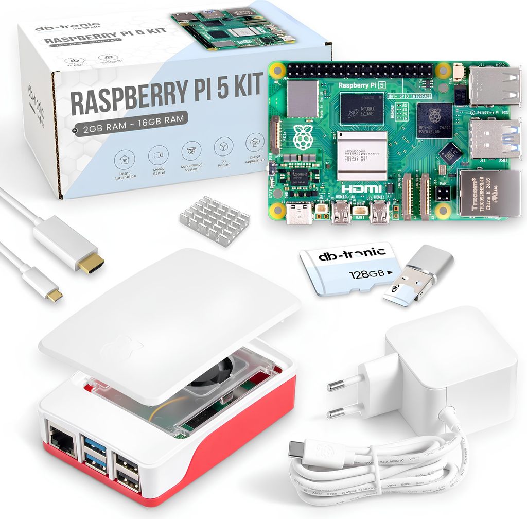 Raspberry Pi 5 8GB Starter Kit | 128GB Edition | Oficiální Obrázek produktu 