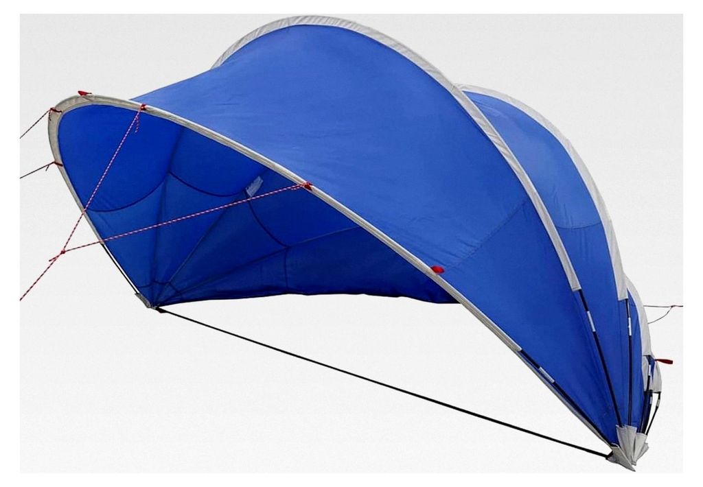 Faltbarer Pool-Dom für Außenpools - Schutz vor Wetter und Sonne, Blau, 185T Polyester mit PolyurethanBeschichtung, ideal für Sommer und Camping