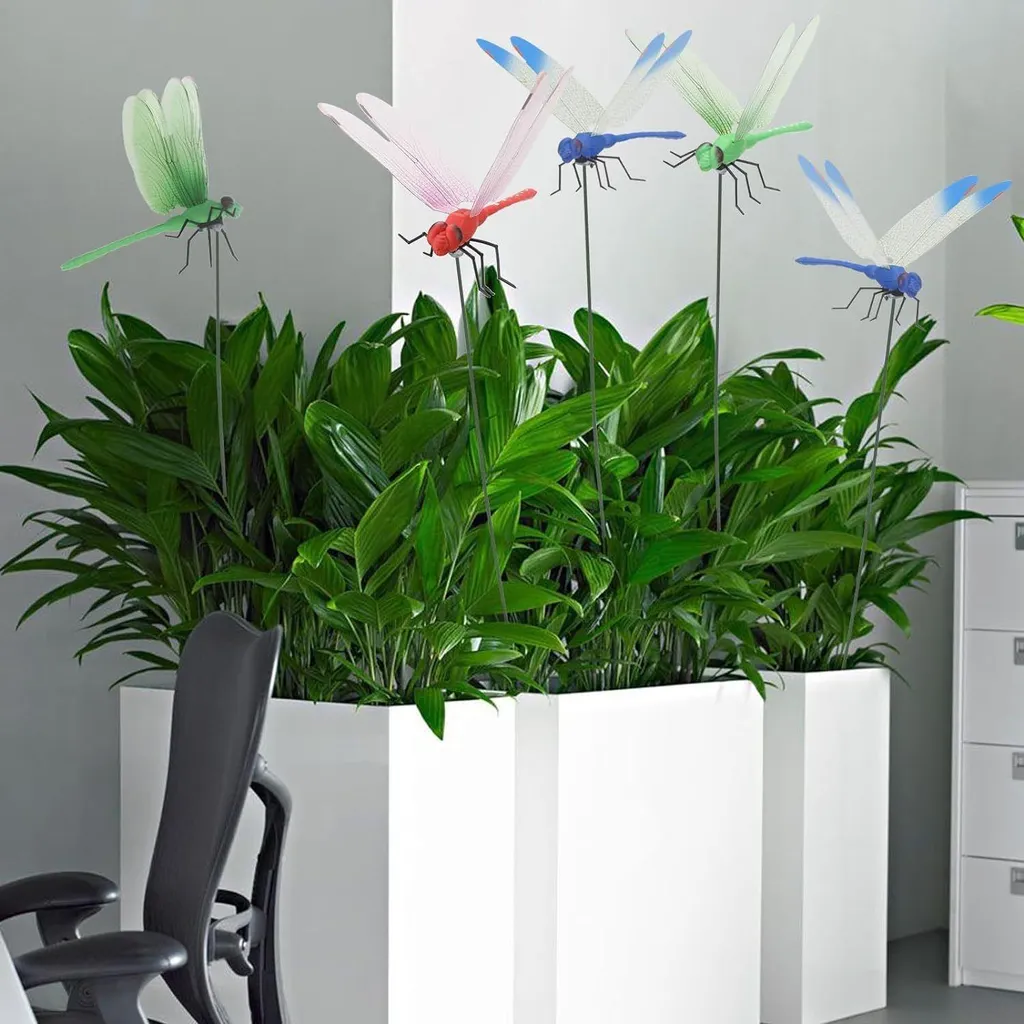 16 Libellules multicolores avec clips de fixation - Décoration vibrante - 3