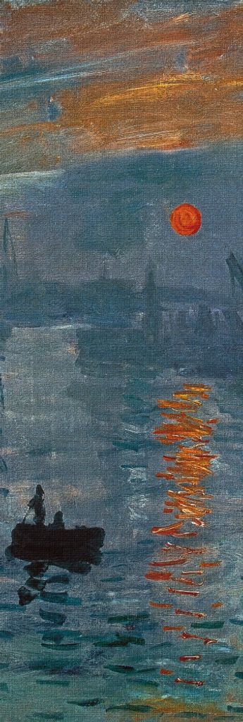 Claude Monet Kunstdruck Bild - Impression, Sonnenaufgang, 1872 (158 x 53 cm)