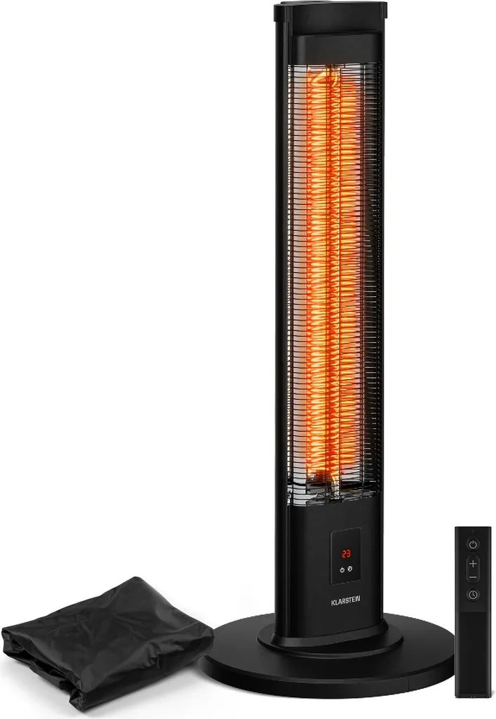 Chauffage Infrarouge 2000W avec Minuterie et Protection Anti-Basculement