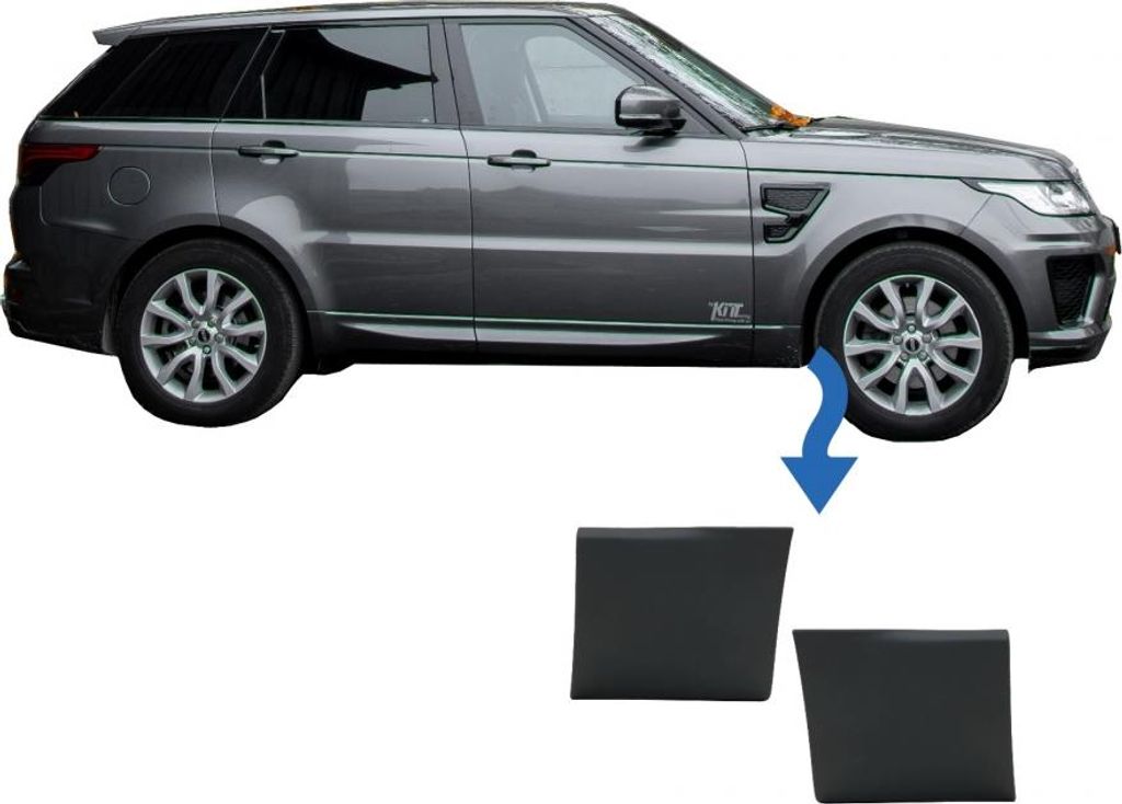 Kotflügelleisten vorn unten für Sport L494 2013+ Schwarz.