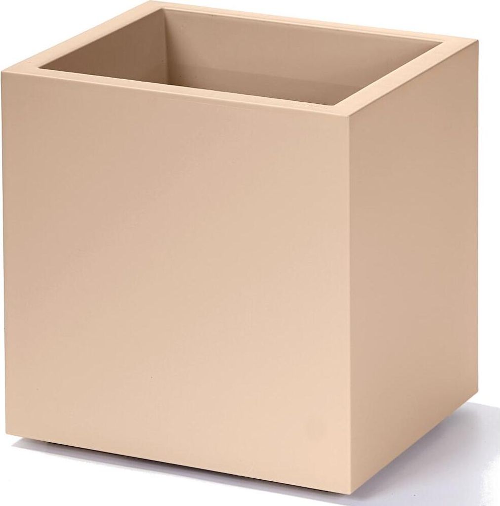 Pflanzkbel Kebe 40 x 40 cm dune Greener, mit Rollen und Produktbild 