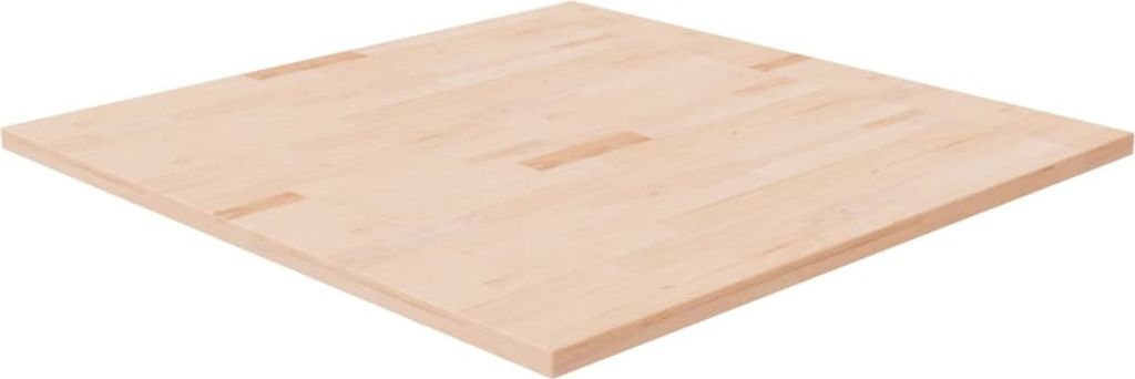 The Living Store Tischplatte Quadratisch 90x90x2,5 cm Eichenholz Unbehandelt