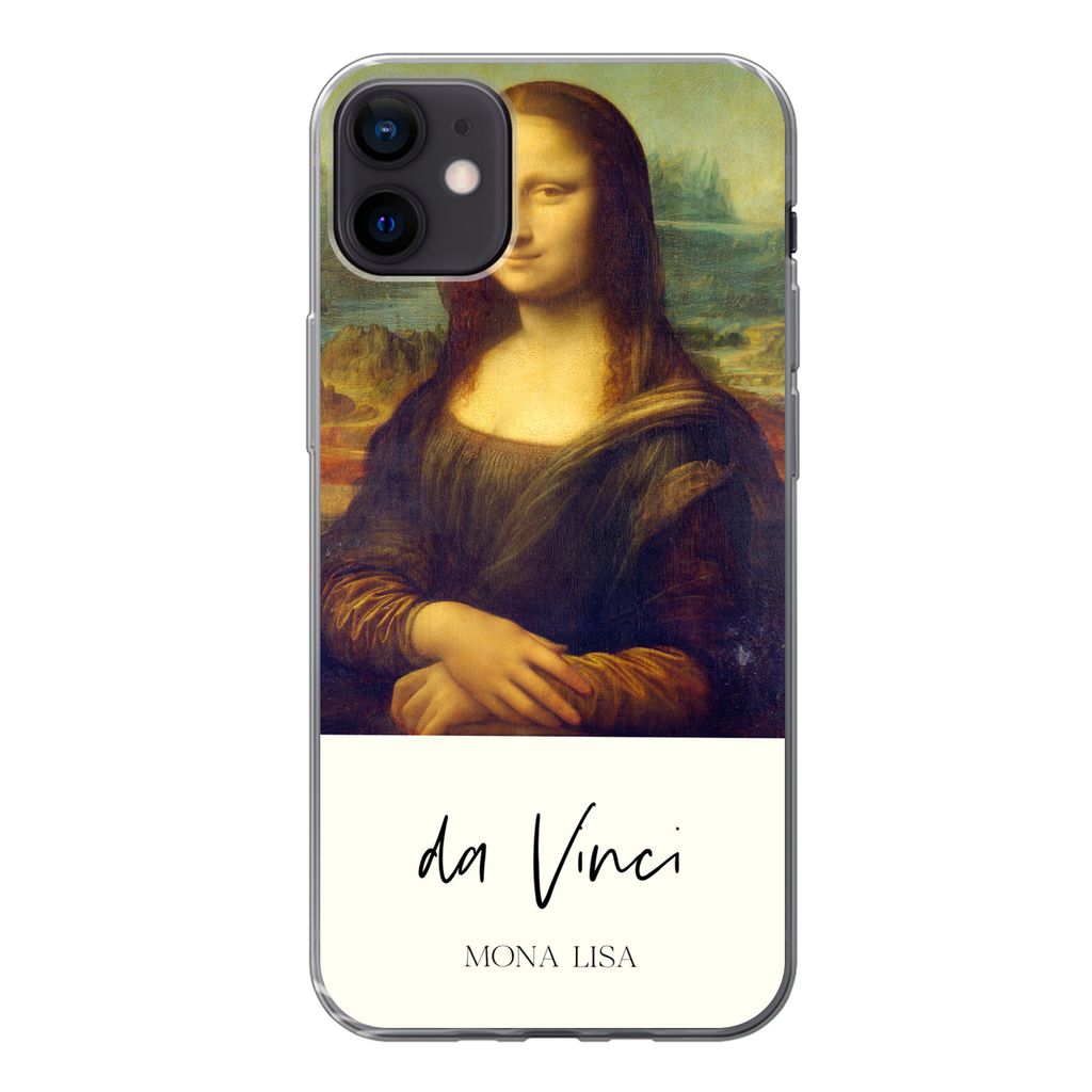 MuchoWow Handyhülle Schutzhülle Hülle für iPhone 12 mini Mona Lisa - Leonardo da Vinci - Alte Meister Silikon Softcase Handy Hülle - Bild