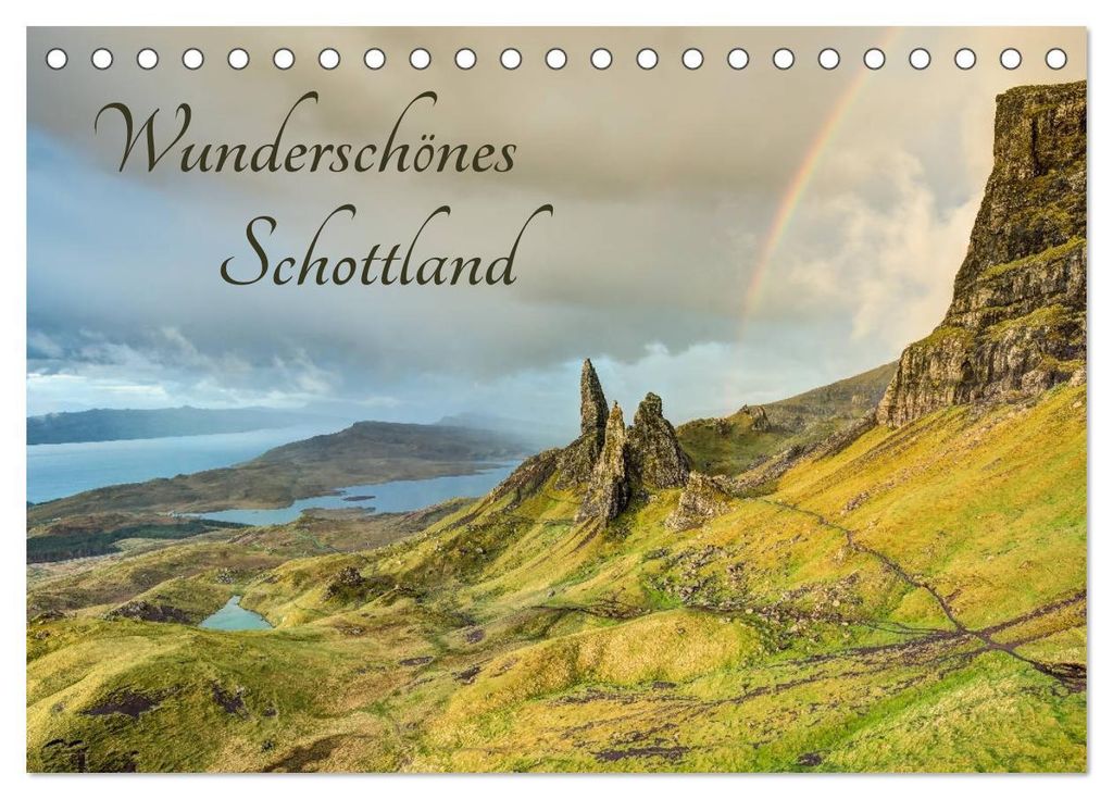 Wunderschönes Schottland (Tischkalender 2027 DIN A5 quer), CALVENDO Monatskalender