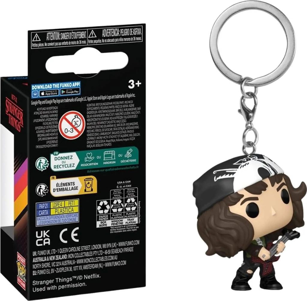 Funko Pop! Keychains Eddie Stranger Things Obrázek produktu 