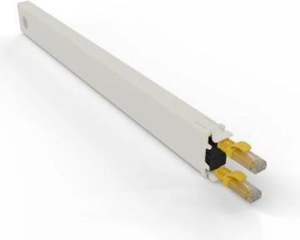 Cassette PATCHBOX Jaune 8RU avec Câble UTP Rétractable CONEX8UTPYL Pro - 2
