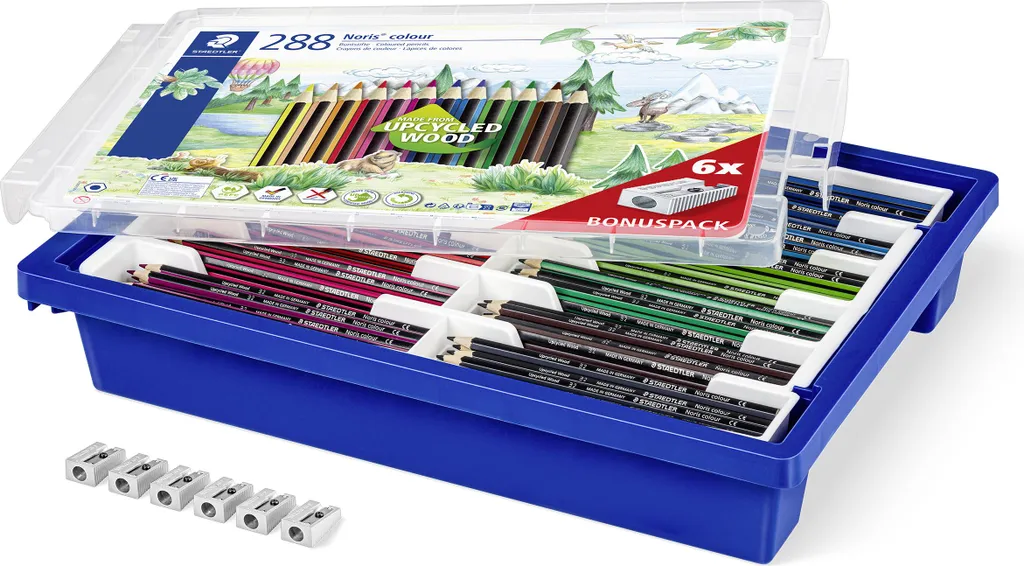 Fini les mines cassées avec les 288 crayons Noris Colour STAEDTLER