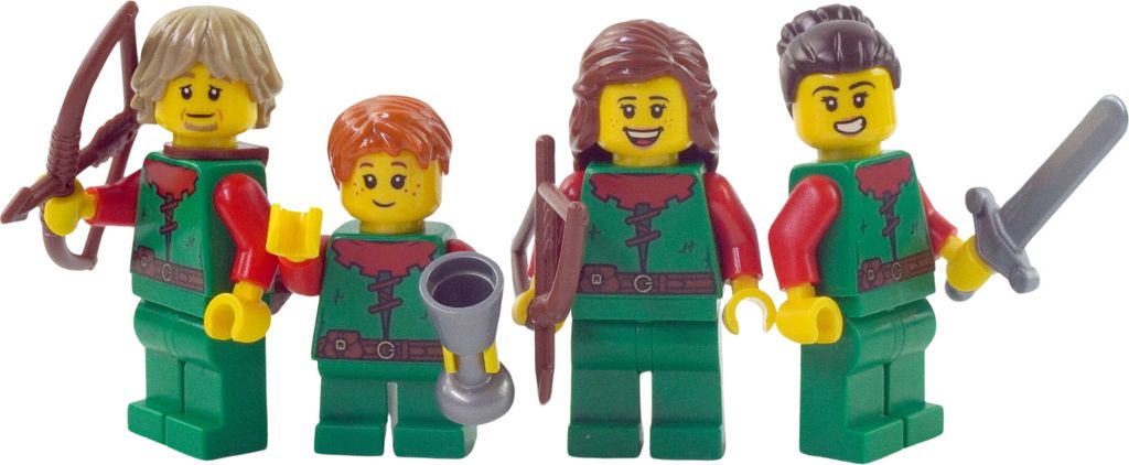 LEGO® Waldläufer Minifiguren Ritter Forestmen LEGO® Sammler Set NEU! Menge 4x