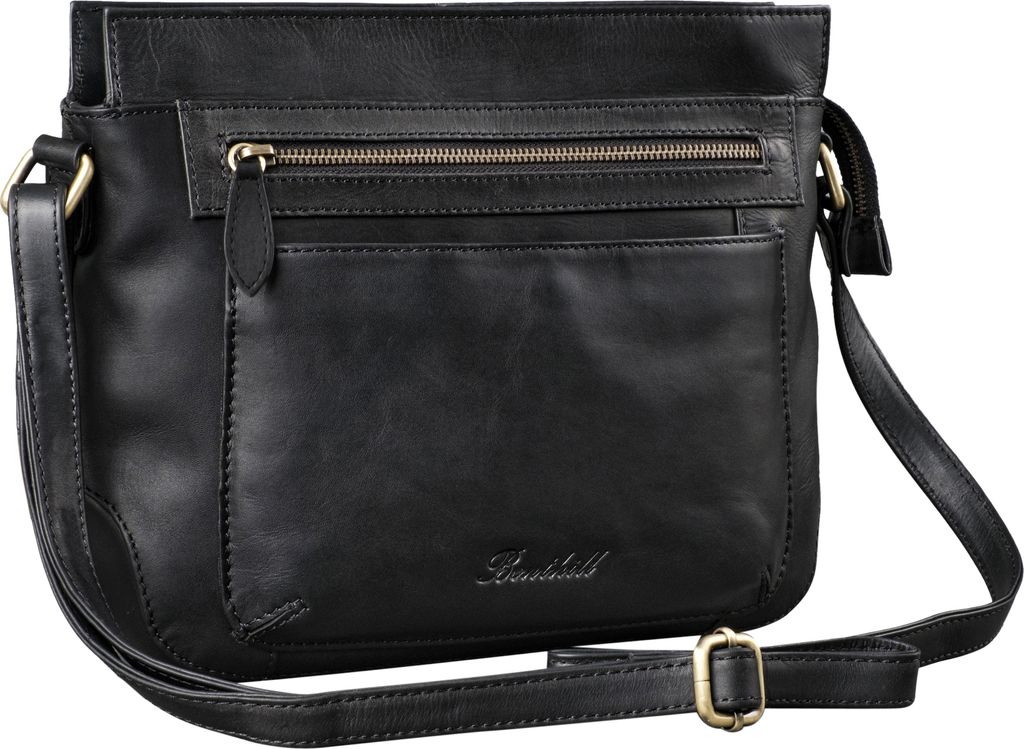 Benthill Handtasche Damen Leder - Schultertasche mit Reißverschluss - Vintage Ledertasche / Umhängetasche - Shopper Schulterbeutel - Echtleder Be...