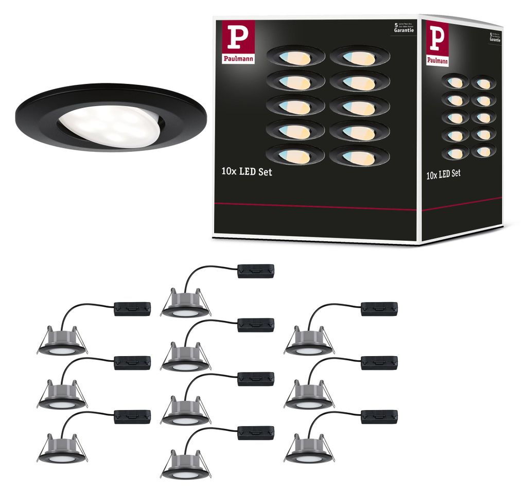 Paulmann LED Einbauleuchte Calla 10er-Set Produktbild 