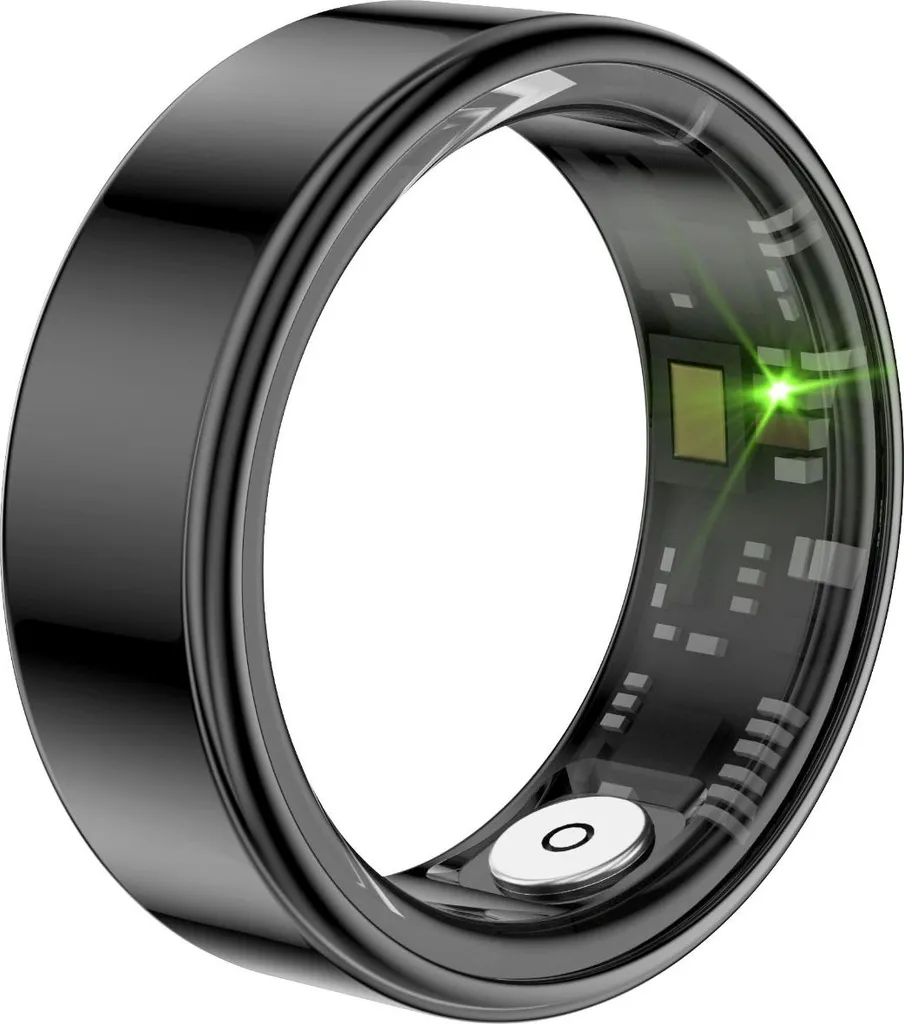 INF Anello Smart Sport Nero 10 - Tracker Cuore e Ossigeno