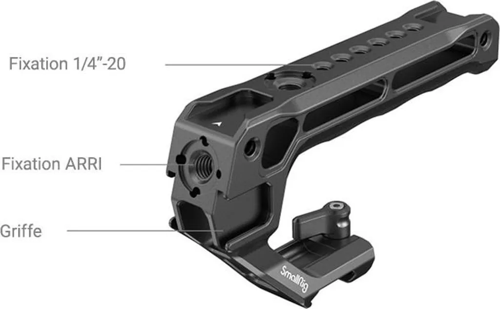 Poignée NATO Lite 3766 avec Fixation Rapide et Support Cold Shoe