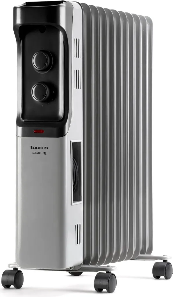 Radiateur bain d'huile 2500W efficace contre le froid - Taurus Alpatec Noir
