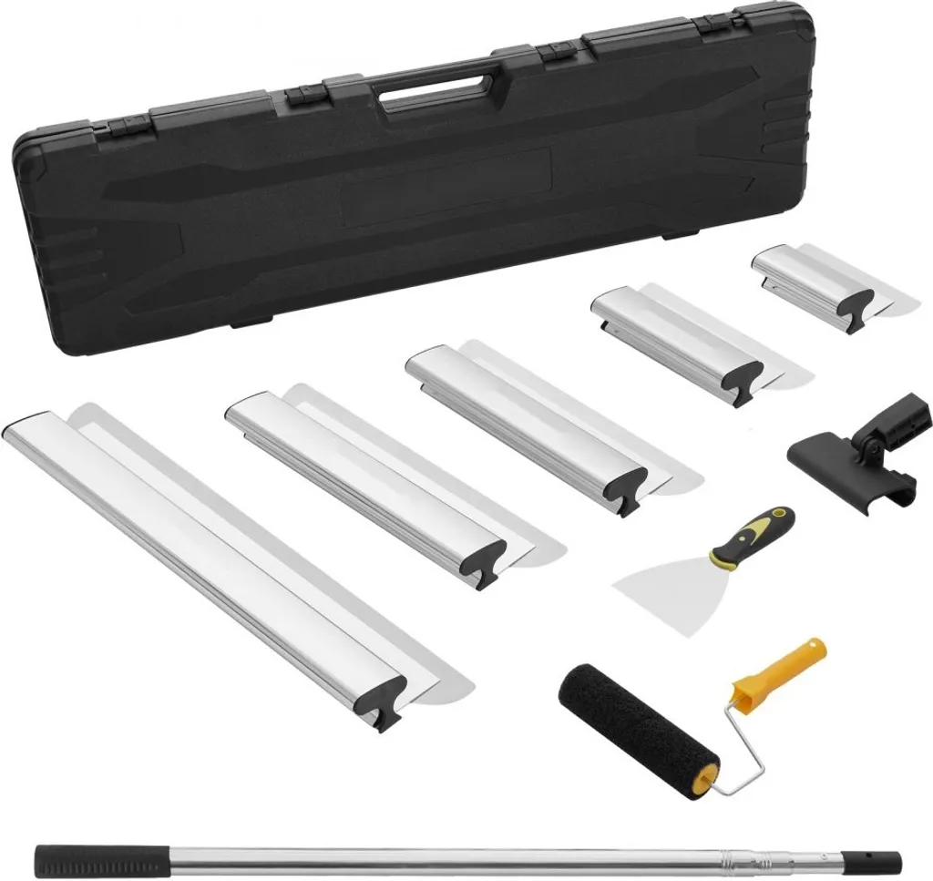 Finissez vos Enduits sans Traces : Kit Lames de Lissage Inox et Perche