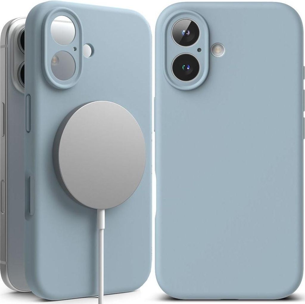 Ringke Silicone Magnetico Magsafe Iphone 16 Blu Immagine del prodotto 