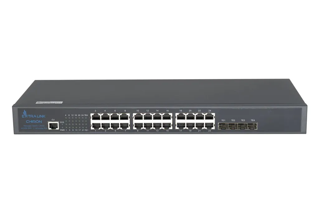 Commutateur de Réseau Administrable L3 Extralink Chiron 24 Ports Gbe