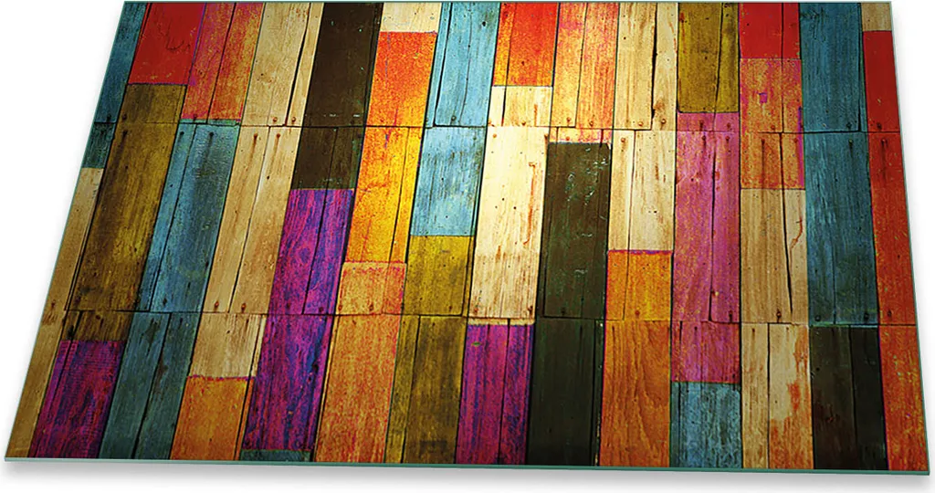 Protezione Piano Cottura Vetro Temperato 80x52 Legno | Universale 80cm
