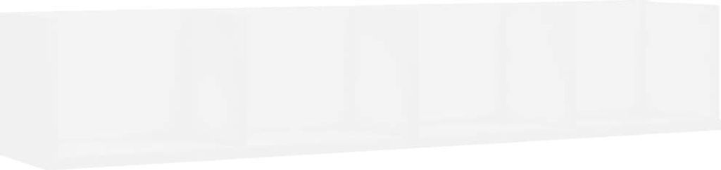 vidaXL Półka ścienna na CD biała 100 x 18 x 18 cm płyta Zdjęcie produktu 