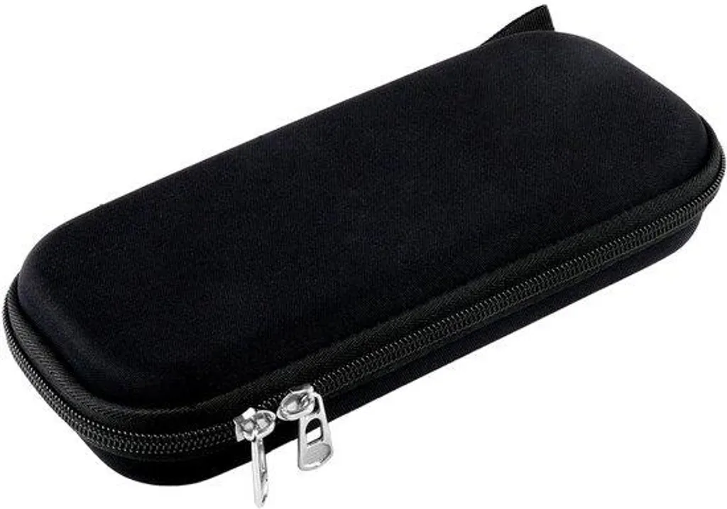 Grande trousse noire à boucle pour ranger stylos ado adulte école bureau