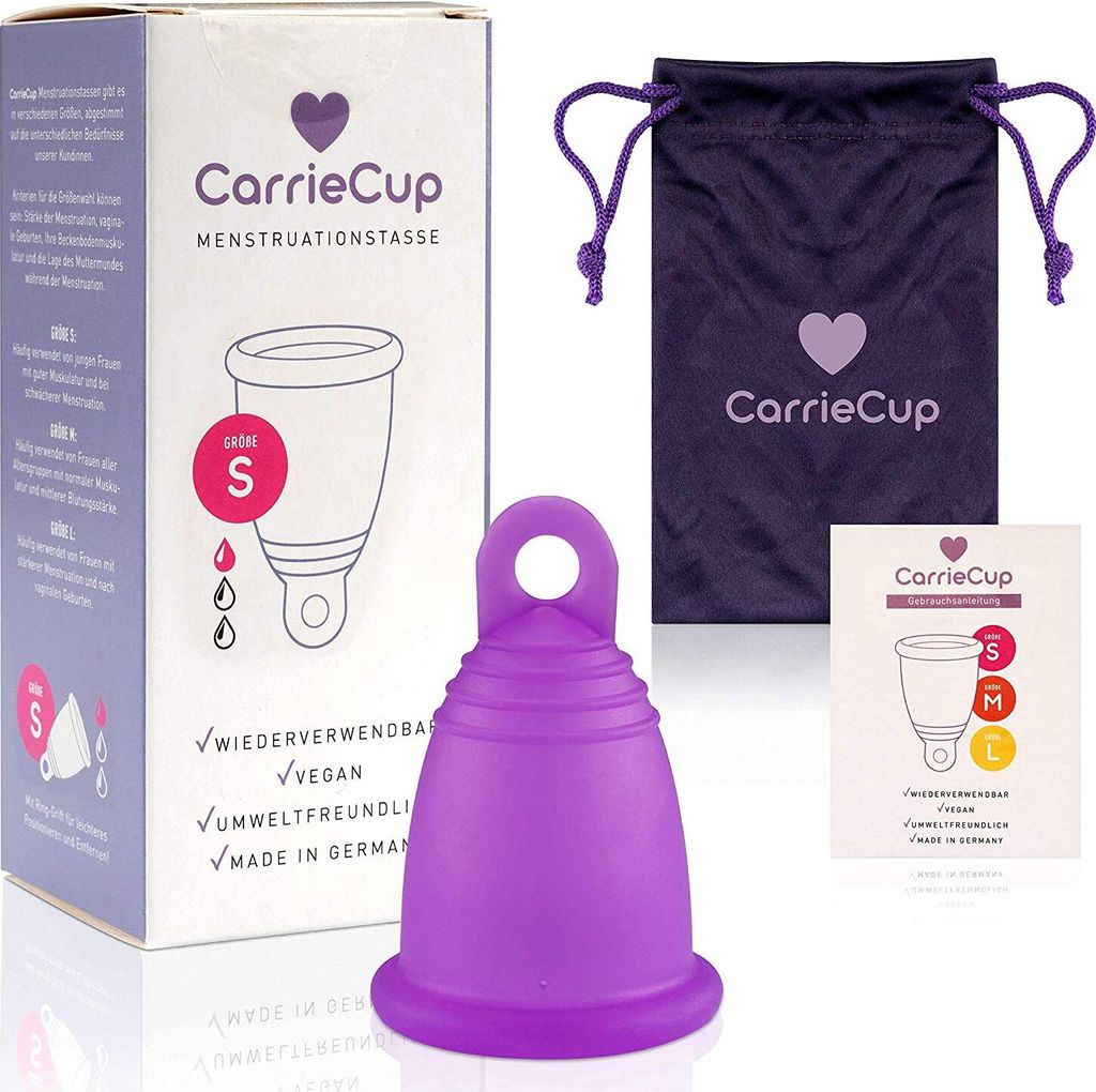 CarrieCup Menstruationstasse klein,  Germany - BPA-frei, Produktbild 