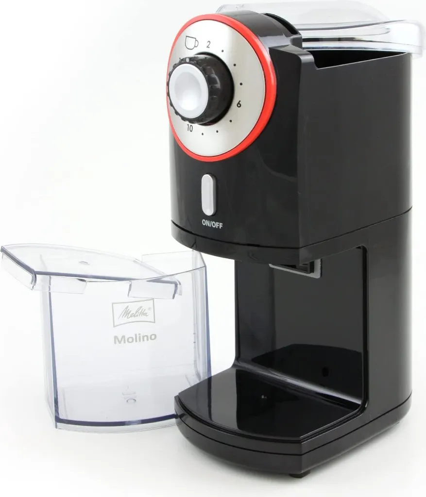 Melitta moulin à café électrique à disques en acier noir 100W
