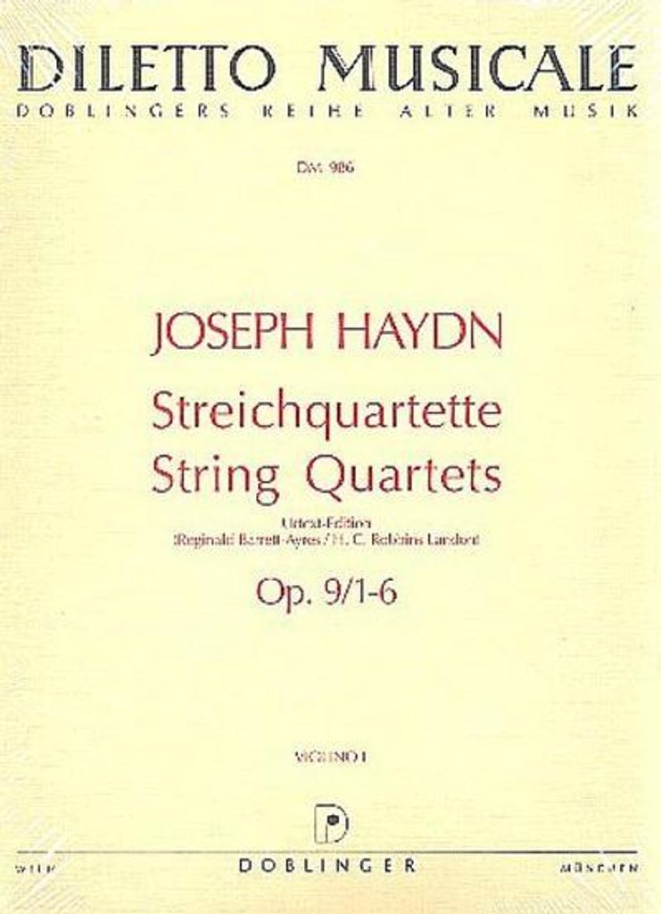 Streichquartette op.9,1-6Stimmen